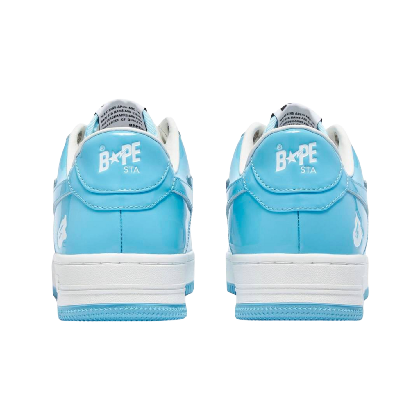 A Bathing Ape Bape Sta Patent Leather ‘Blue White’