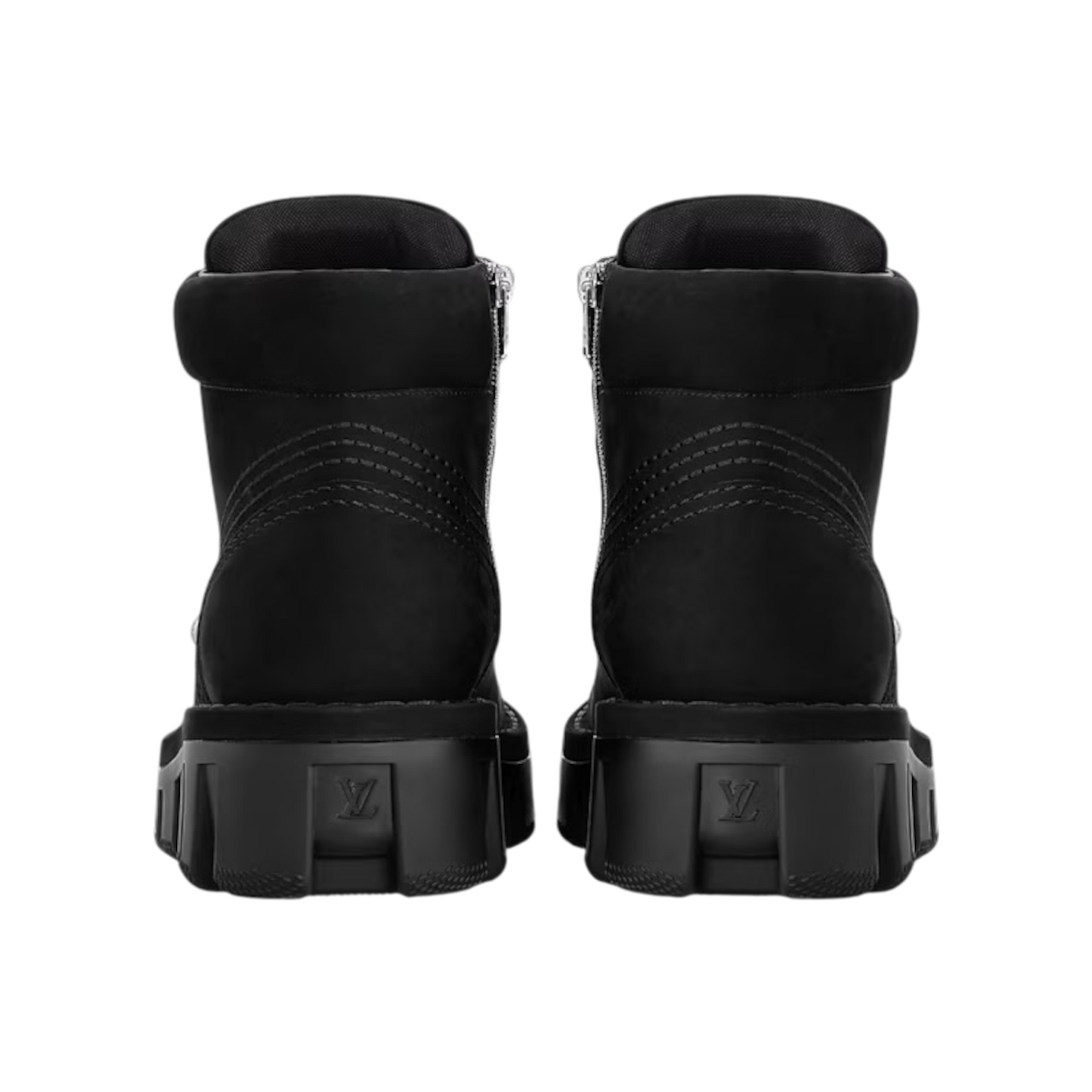 حذاء لويس فويتون LV ذو رباط للكاحل باللون الأسود