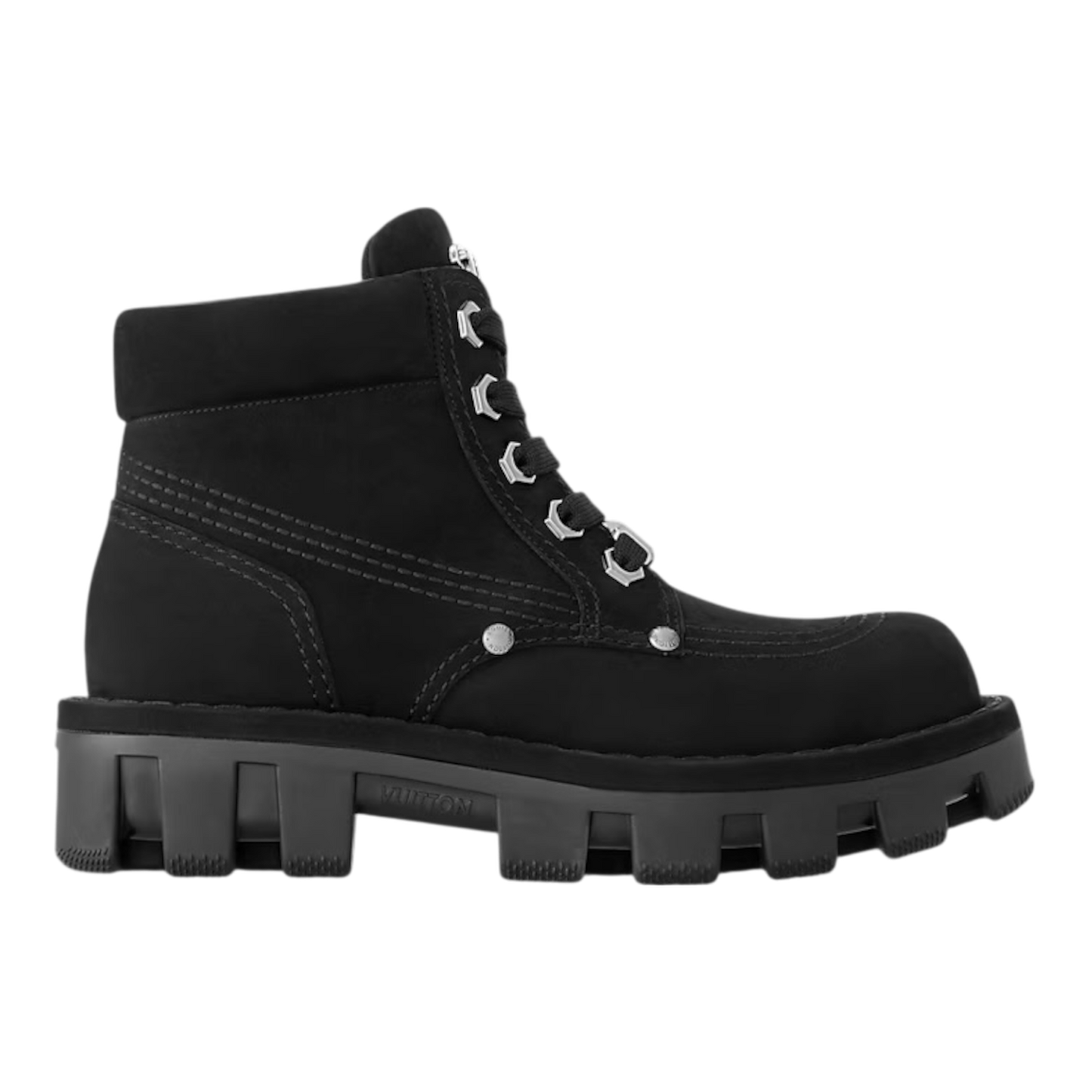 حذاء لويس فويتون LV ذو رباط للكاحل باللون الأسود