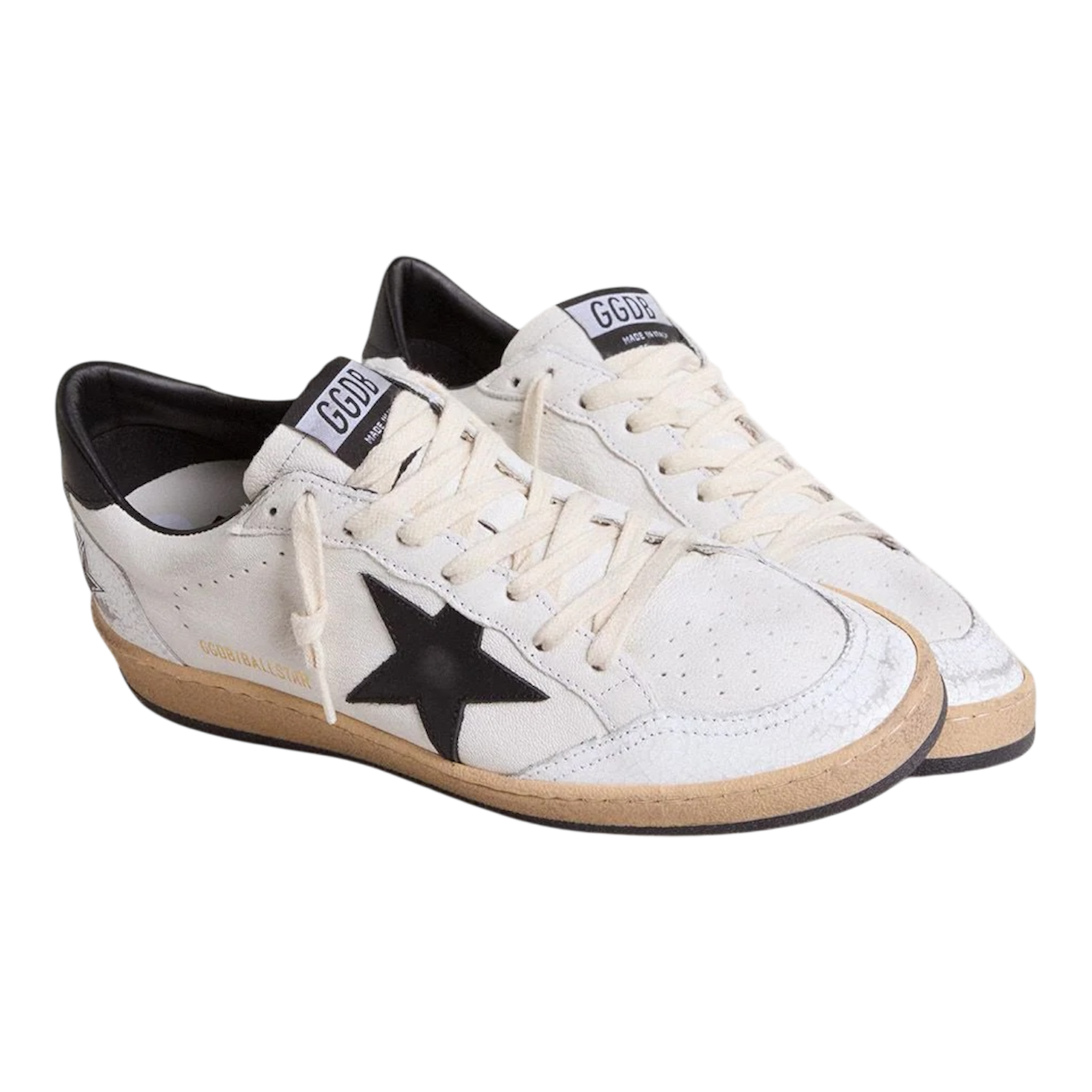 Golden Goose Ball Star 'White/Black’