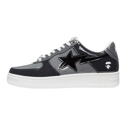 A Bathing Ape Bape Sta Patent Leather ‘Black/Grey’