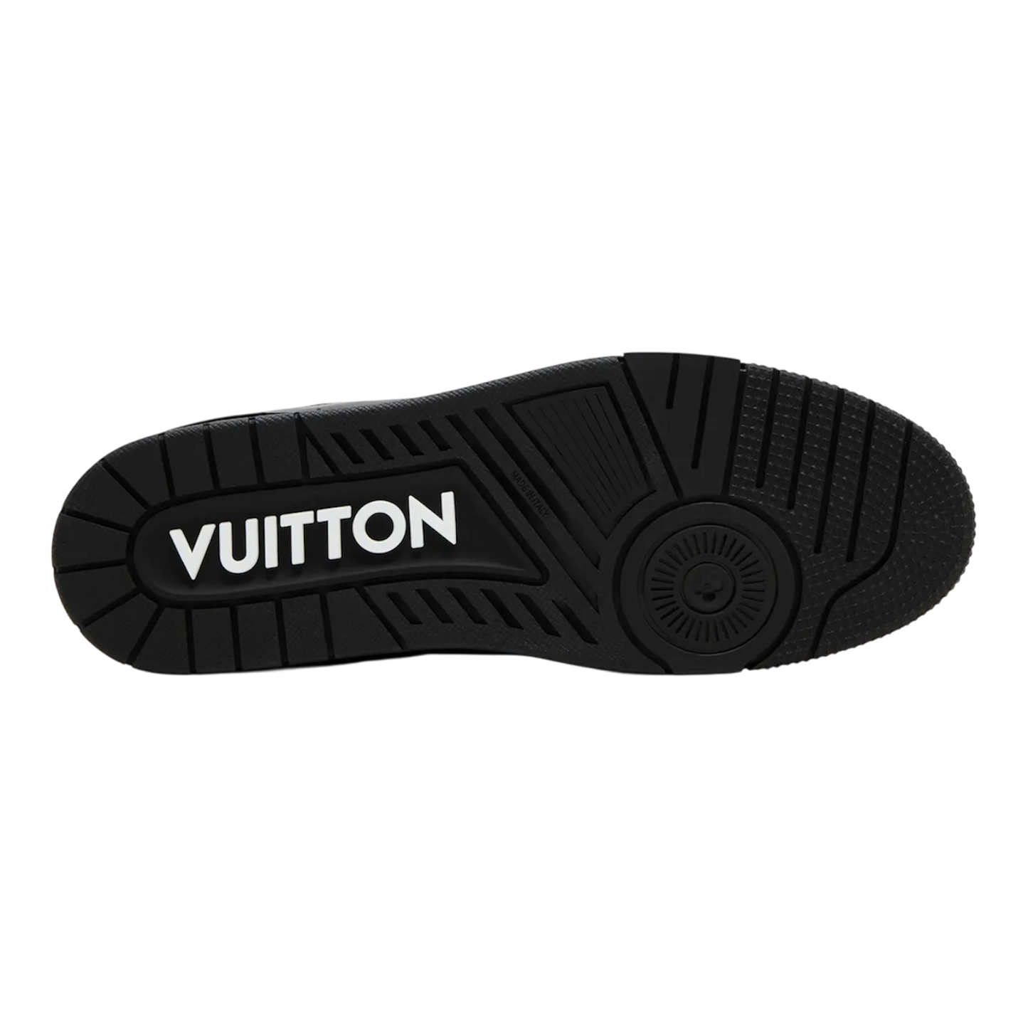 حذاء رياضي من لويس فويتون بنقشة المونوغرام البارزة باللون الأسود