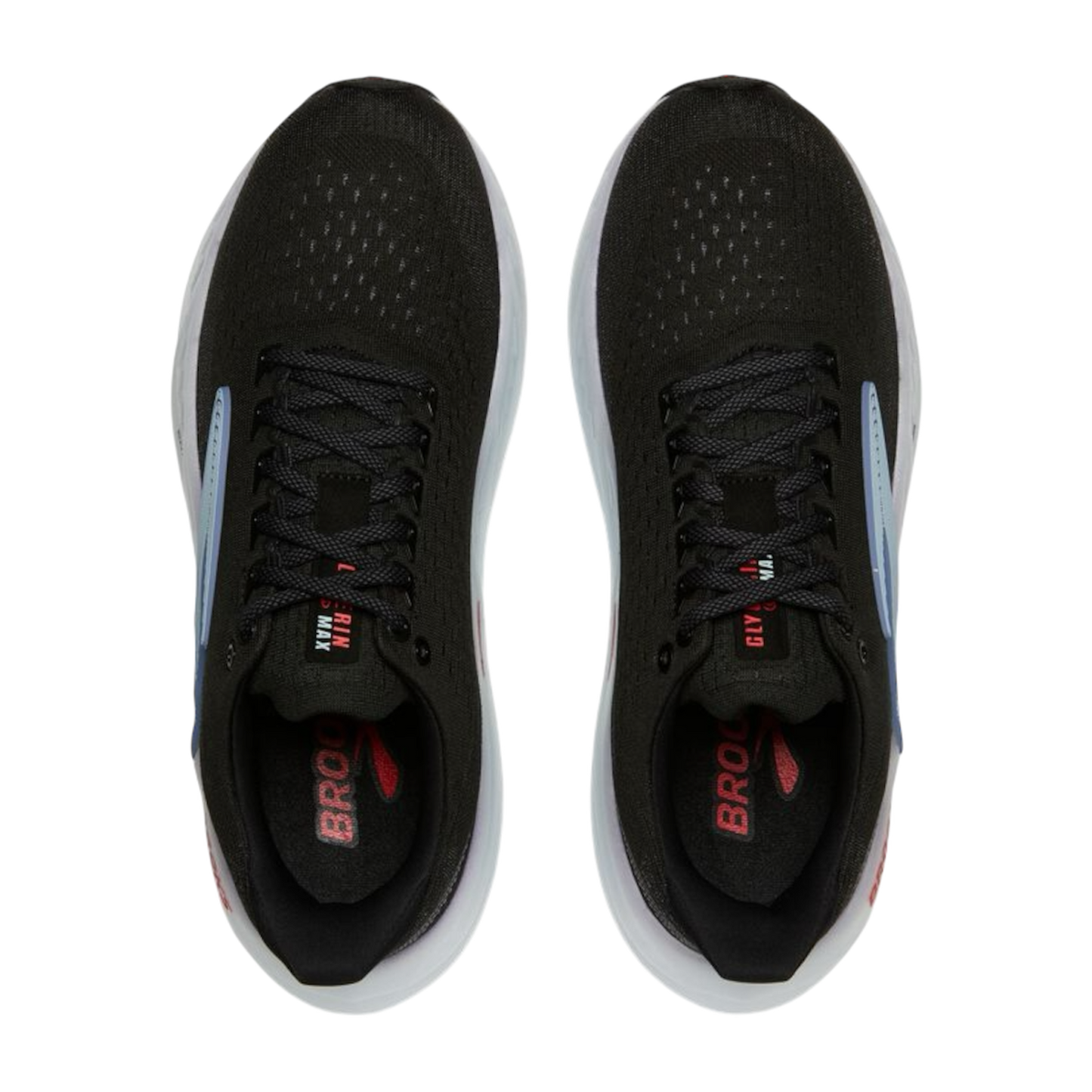 حذاء رياضي بروكس جليسرين ماكس "أسود سماوي أزرق"