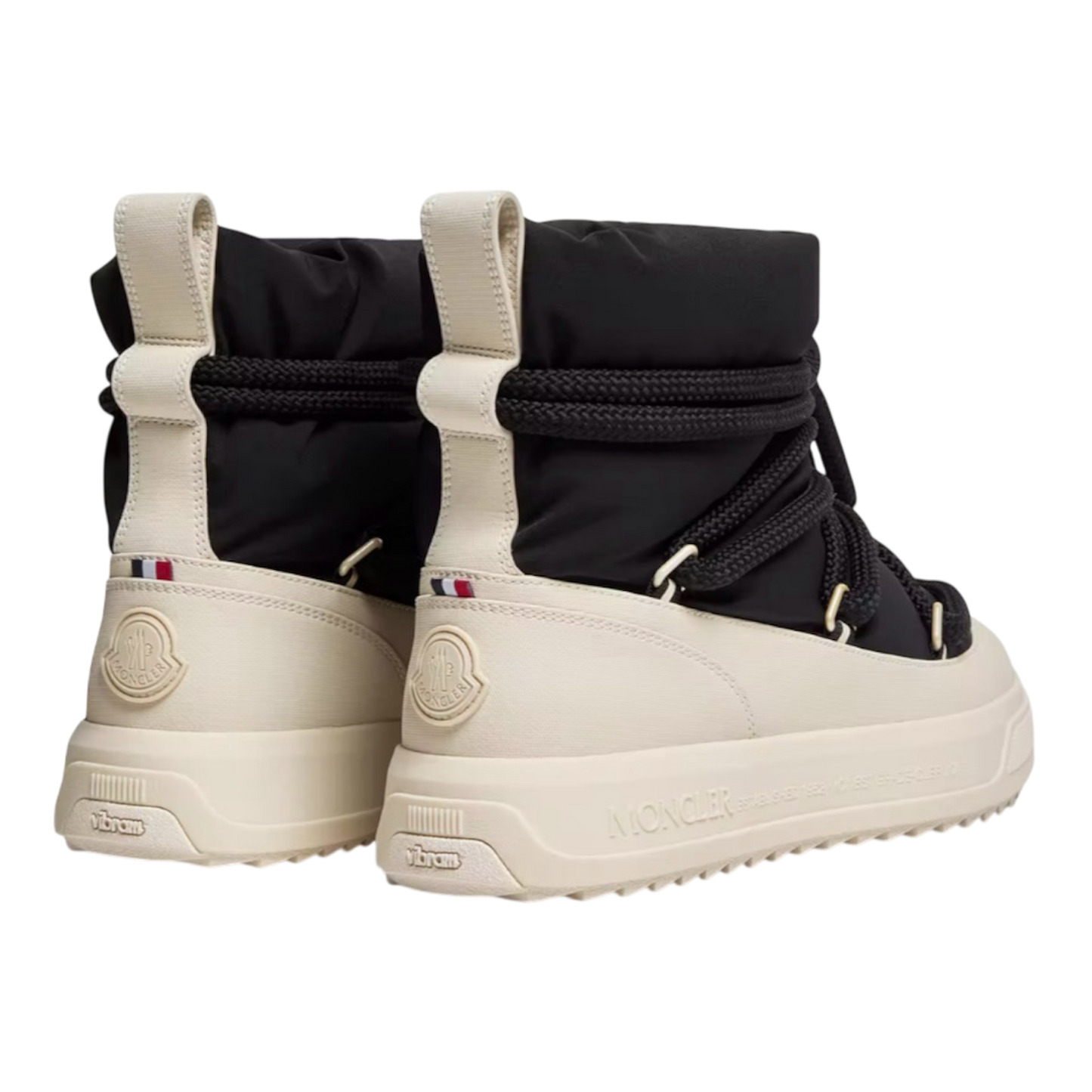 MONCLER Monpulse padded shell ankle boots ‘Black/White’