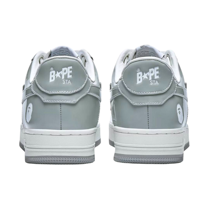 A Bathing Ape Bape Sta Patent Leather ‘Light Grey/White’
