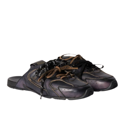 حذاء نيو بالانس × ميو ميو 530 SL ديكو من جلد العجل باللون الأسود